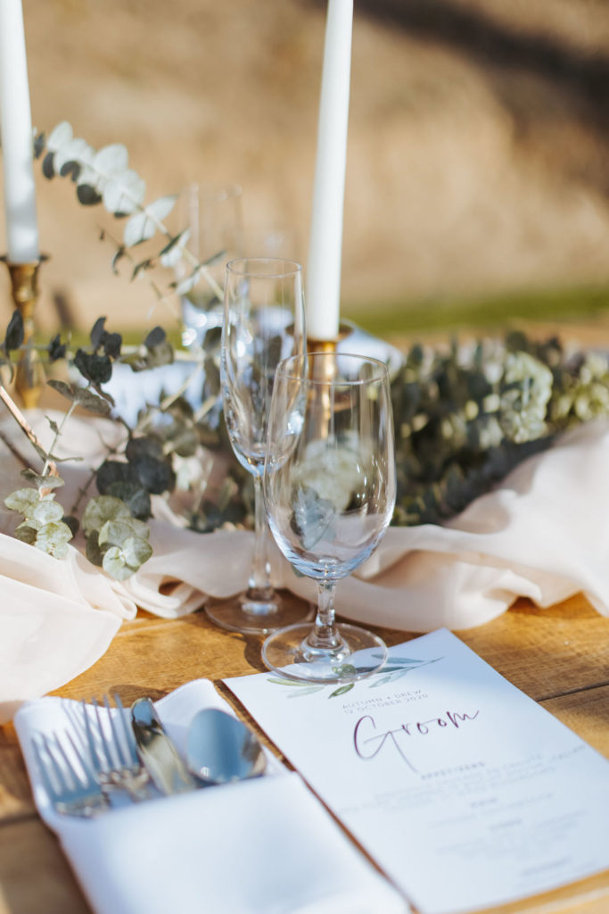 yosemite wedding reception table