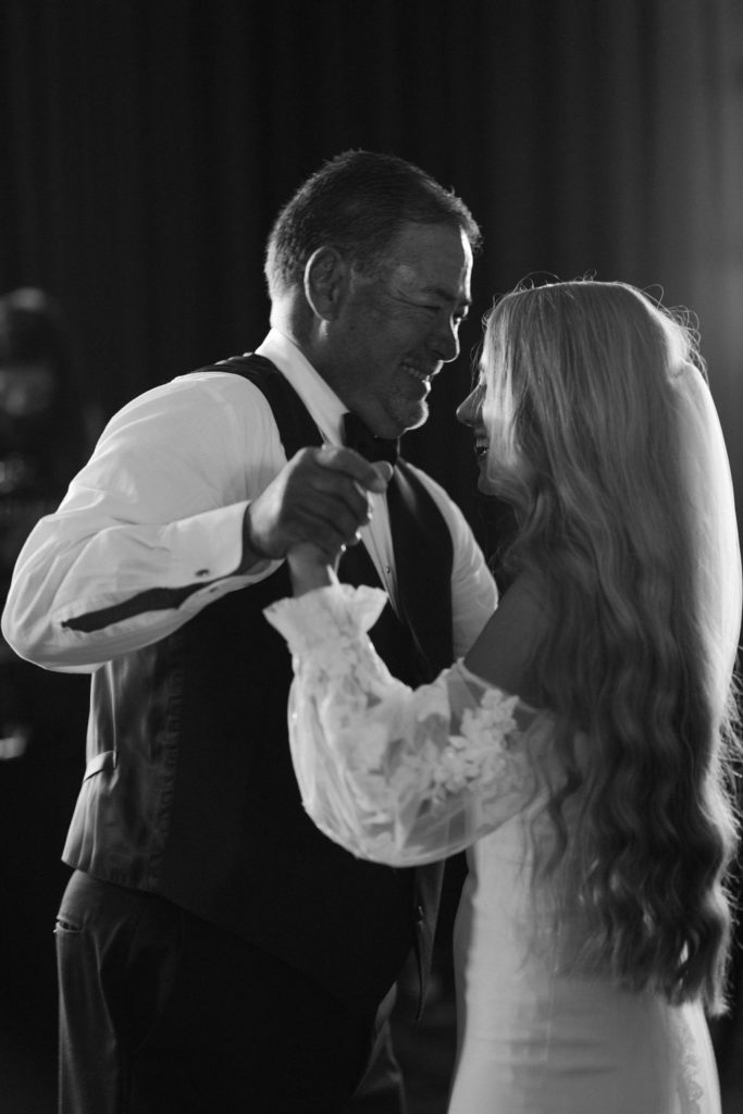 bride and father dancing at las vegas reception