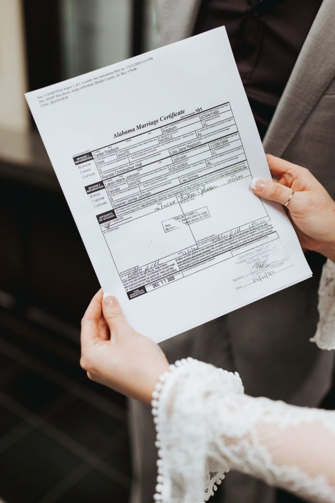mobile alabama elopement marriage license