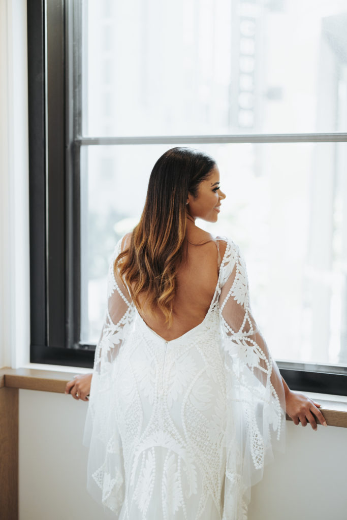 bridal portraits at the noelle in downtown nashville