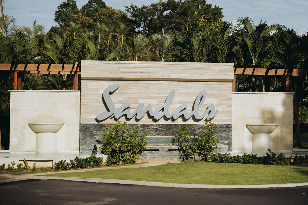 sandals resort sign in jamaica