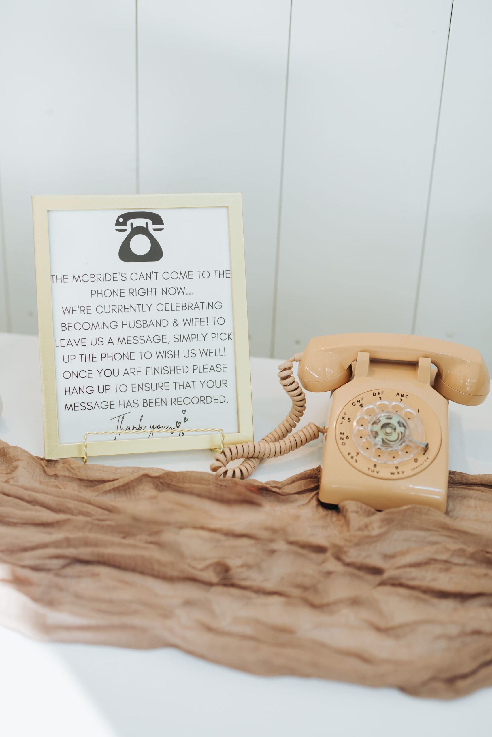 wedding guest book phone