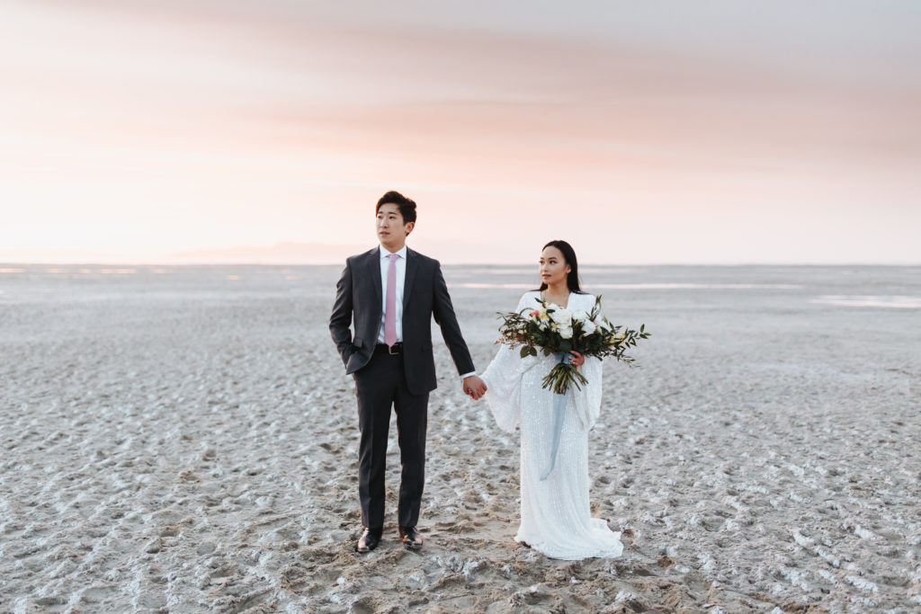 bride and groom couple portraits salt lake city elopement