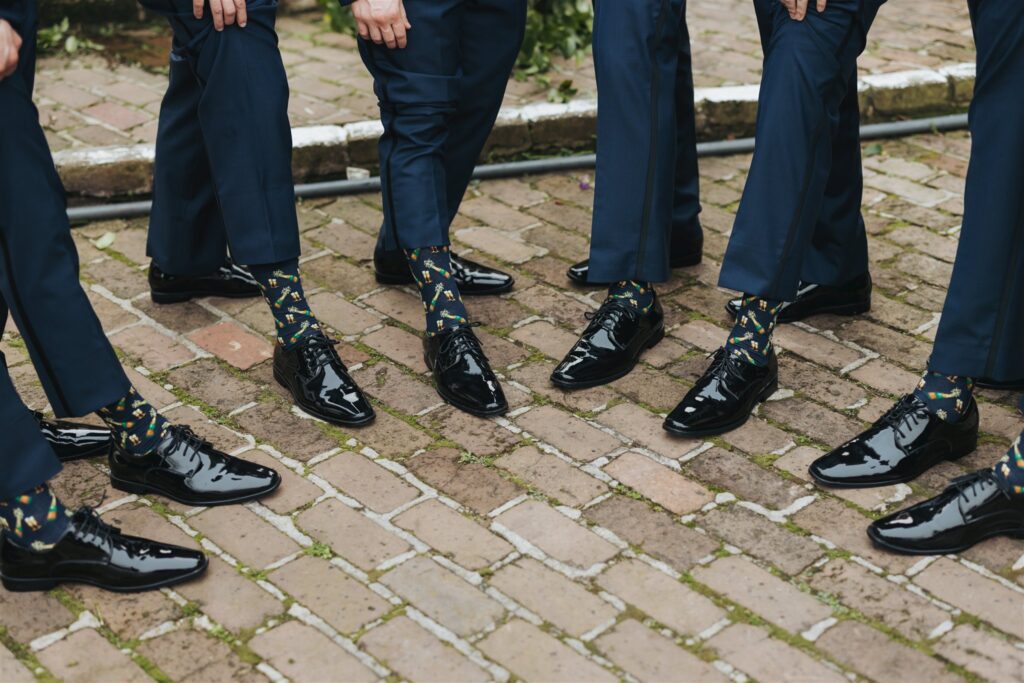 groomsman shoes and socks